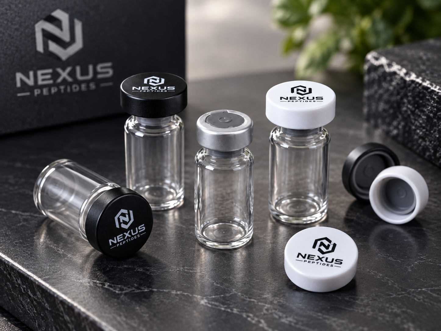 NEXUS ACCESSORIES – Vial Caps, Cases und Zubehör