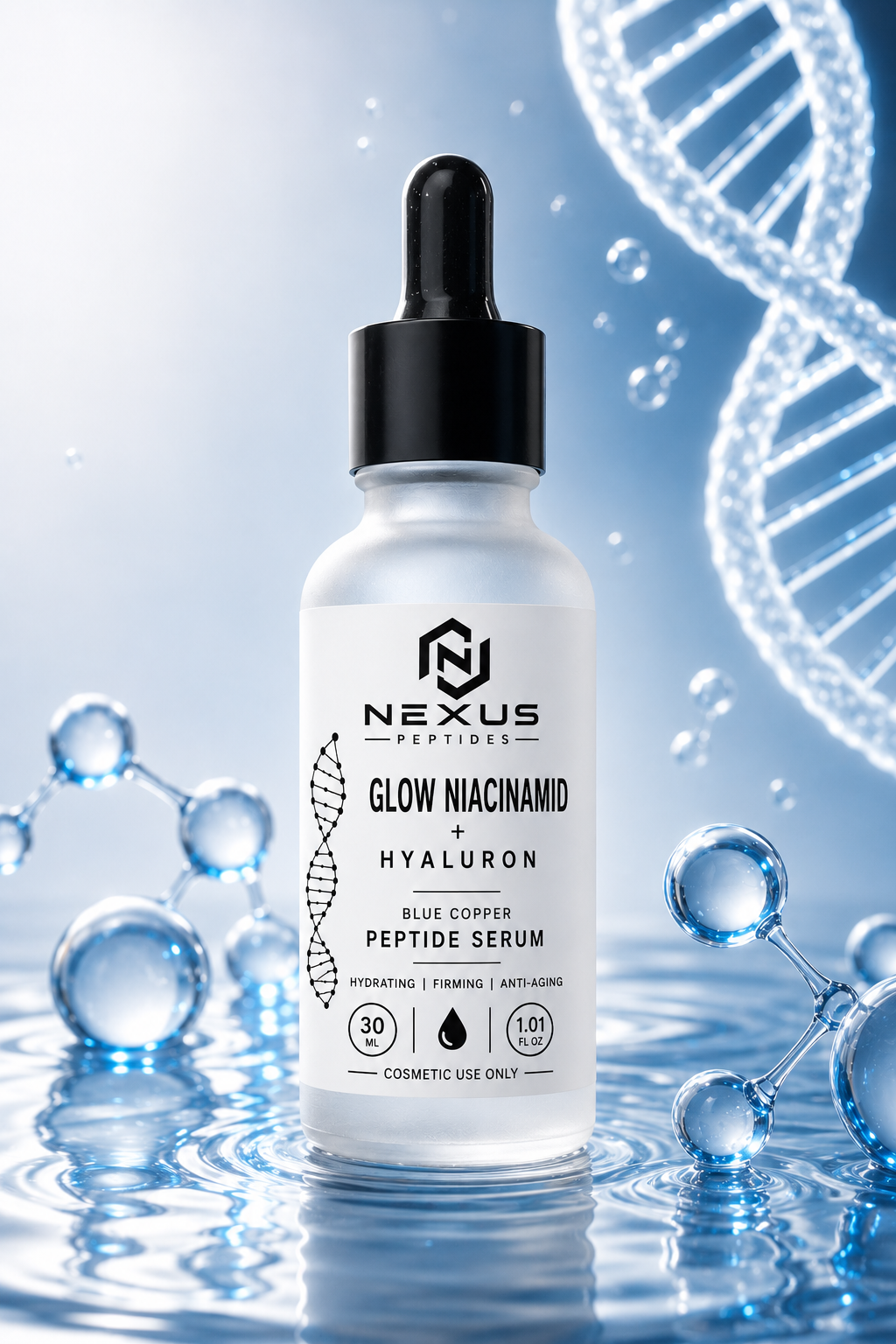 Glow Niacinamid + Hyaluron Serum von Nexus Peptides – Produktabbildung